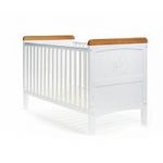 Obaby Disney Winnie The Pooh Deluxe Cot Bed-White with Pine Trim (New)