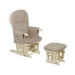 Tutti Bambini GC35 Recliner Glider Chair & Stool-Vanilla