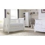Tutti Bambini 5 Piece Lucas Sleigh Room Set-White (FREE DELIVERY & ASSEMBLY)