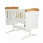 Obaby B Is For Bear Gliding Crib-White with Pine Trim (New)