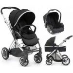 BabyStyle Oyster 2 Mirror Finish 3in1 Travel System-Black