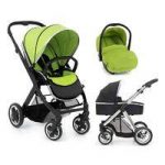 BabyStyle Oyster 2 Black Satin 3in1 Travel System-Lime