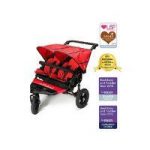 Out n About Nipper Double 360 V4 Stroller-Carnival Red