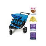 Out n About Nipper Double 360 V4 Stroller-Lagoon Blue