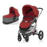 Britax Affinity Silver Chassis Pram System-Chili Pepper