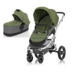 Britax Affinity Silver Chassis Pram System-Cactus Green