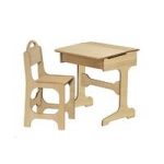 Saplings Desk & Chair-Maple/Natural