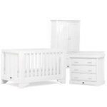 Boori Eton Expandable 3 Piece Room Set With Conversion Kit-White + Free Cotbed Spring Mattress Worth 80!