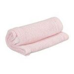 Kiddies Kingdom Deluxe Pram Cellular Blanket-pink