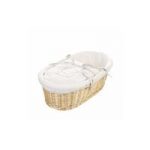 Obaby B Is For Bear Natural Wicker Moses Basket-White (2015)
