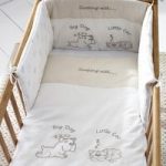 Saplings Crib Bumper Set-Big Dog & Little Cat