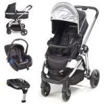 Mee-Go 3in1 Glide Safe Travel System-Black (Includes Isofix Base)