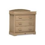Boori 3 Drawer Dresser with Arched Changing Station-Almond