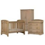 Boori Classic Royale 3 Piece Room Set-Almond (Cotbed,Changer & Wardrobe) + Free Cotbed Spring Mattress Worth 80!