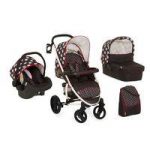 Hauck Malibu XL All in One Travel System-Dots Black (New)
