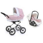 BabyStyle Prestige Classic Chassis Travel System-Vintage Rose Free Car Seat Worth 74.00