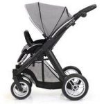 BabyStyle Oyster Max 2 Black Finish Stroller-Silver Mist