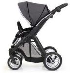 BabyStyle Oyster Max 2 Black Finish Stroller-Slate Grey