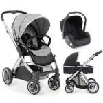 BabyStyle Oyster 2 Mirror Finish 3in1 Travel System-Silver Mist