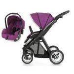 BabyStyle Oyster Max 2 Black Finish 2in1 Travel System-Grape