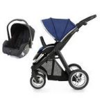 BabyStyle Oyster Max 2 Black Finish 2in1 Travel System-Navy