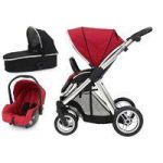 BabyStyle Oyster Max 2 Mirror Finish 3in1 Travel System-Tomato