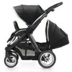 BabyStyle Oyster Max 2 Black Finish Tandem Stroller-Black