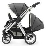 BabyStyle Oyster Max 2 Mirror Finish Tandem Stroller-Slate Grey