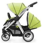 BabyStyle Oyster Max 2 Mirror Finish Tandem Stroller-Lime