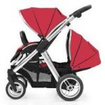 BabyStyle Oyster Max 2 Mirror Finish Tandem Stroller-Tomato