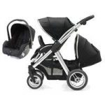 BabyStyle Oyster Max 2 Mirror Finish Tandem 2in1 Travel System-Black