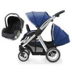 BabyStyle Oyster Max 2 Mirror Finish Tandem 2in1 Travel System-Navy
