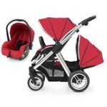 BabyStyle Oyster Max 2 Mirror Finish Tandem 2in1 Travel System-Tomato