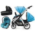 BabyStyle Oyster Max 2 Mirror Finish Tandem 3in1 Travel System-Ocean