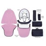 Tutti Bambini Riviera Pushchair Accessory Pack-Dusty Pink/Cool Grey
