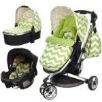 Obaby Chase 3in1 Travel System-Zigzag Lime (New)