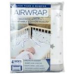 Airwrap 4 Sided Cot Protector-Silver Stars