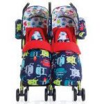 Cosatto Supa Dupa Twin Stroller-Cuddle Monster 2 (New)
