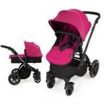 Ickle Bubba Stomp V2 Black Frame 2in1 Pushchair-Pink