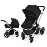 Ickle Bubba Stomp V2 Silver Frame 2in1 Pushchair-Black