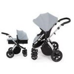 Ickle Bubba Stomp V2 Silver Frame 2in1 Pushchair-Silver