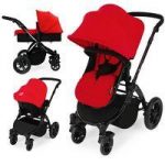 Ickle Bubba Stomp V2 Black Frame 3in1 Travel System-Red