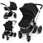 Ickle Bubba Stomp V2 Silver Frame 3in1 Travel System-Black