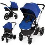 Ickle Bubba Stomp V2 Silver Frame 3in1 Travel System-Blue