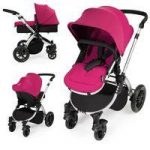 Ickle Bubba Stomp V2 Silver Frame 3in1 Travel System-Pink