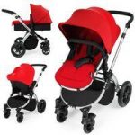 Ickle Bubba Stomp V2 Silver Frame 3in1 Travel System-Red