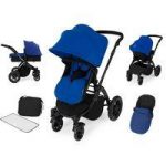 Ickle Bubba Stomp V2 Black Frame All-in-one Travel System-Blue