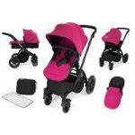 Ickle Bubba Stomp V2 Black Frame All-in-one Travel System-Pink