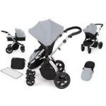Ickle Bubba Stomp V2 Silver Frame All-in-one Travel System-Silver