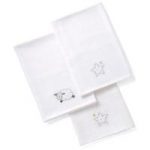 East Coast Silver Cloud 3pk Muslin Squares-Counting Sheep